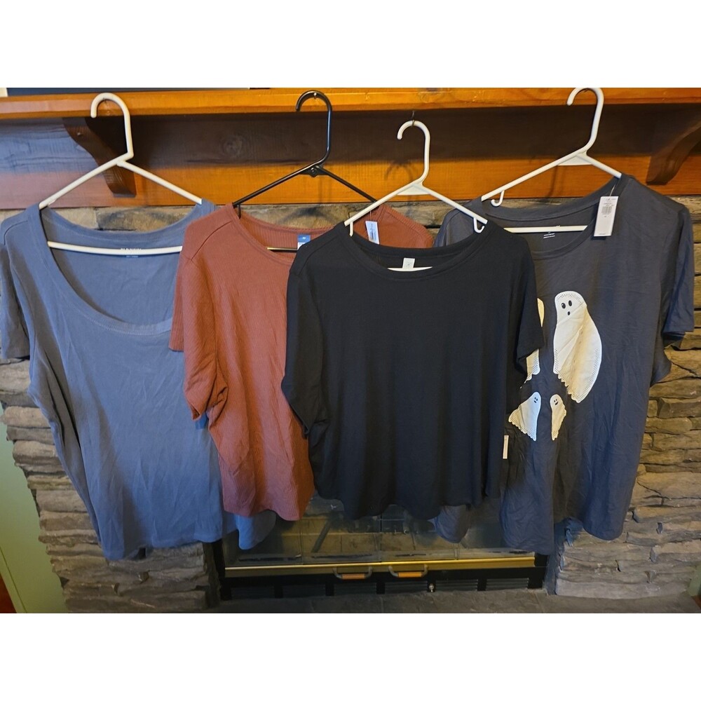 3x Womans Old Navy Pack Of 4 Shirts